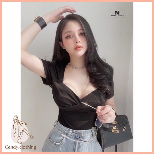 Áo Kiểu Xoắn Ngực CendyClothing CD027