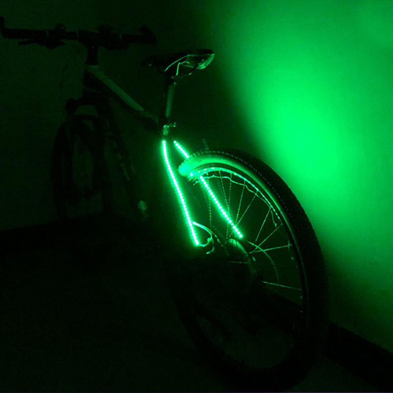 Dải Đèn LED 70 Bóng Màu Xanh Lá / Xanh Dương Cảnh Báo An Toàn Gắn Đuôi Xe Đạp