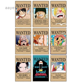 Set 9 Poster Phim One Piece Trang Tri Gia Cạnh Tranh