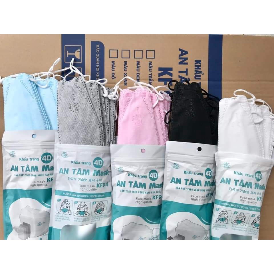 Túi 10 chiếc khẩu trang KF94 Công ty An Tâm Sài Gòn