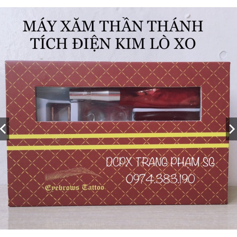 [Mã FMCGSALE55 giảm 8% đơn 500K] Máy Xăm Thần Thánh Tích Điện Kim Nano ( Kim Lò Xo ) | Máy Xăm Thẩm Mỹ