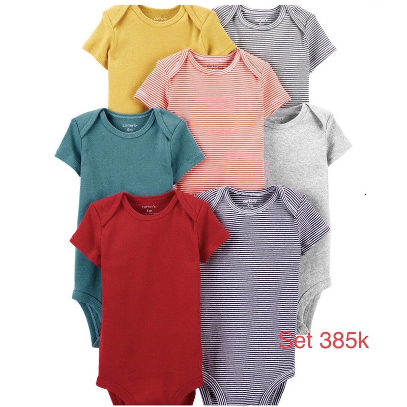 Set 7 bodysuit Carter's chính hãng-nhập Mỹ
