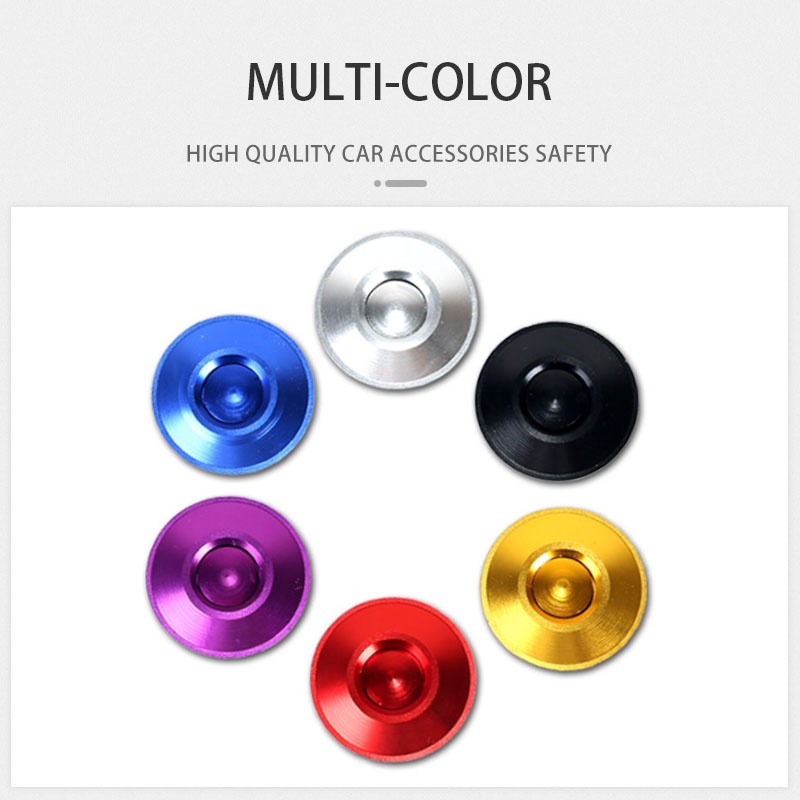 1 Bộ Bộ Chốt Khóa Nắp Ca-Pô Xe Hơi Khóa pin mui xe bằng nhôm 22mm đa năng tự động nút nhấn nắp ca-pô Kẹp nắp ca-pô nhanh chốt chốt tháo phụ kiện trang trí ngoại thất ô tô