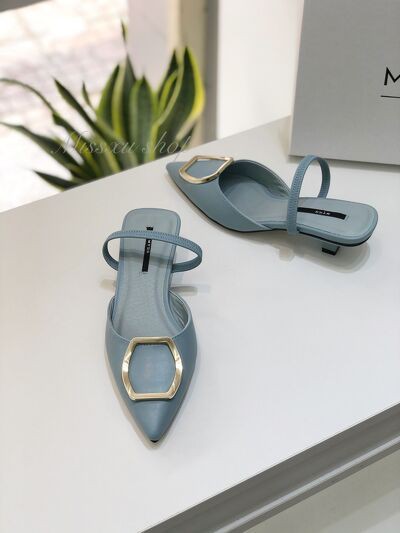 Giày nữ mũi nhọn phối khoen 3 cm thời trang MYSS - CG202