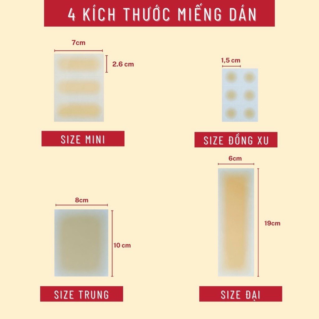 Miếng dán che sẹo Nhật Bản che khuyết điểm che sẹo lồi sẹo lõm sẹo thâm nhiều màu da, nhiều size