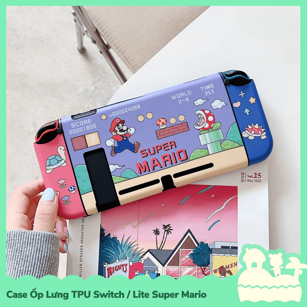 [Sẵn VN] Phụ Kiện Case Ốp Lưng Nintendo Switch / Switch Lite TPU Dẻo Super Mario Đa Sắc