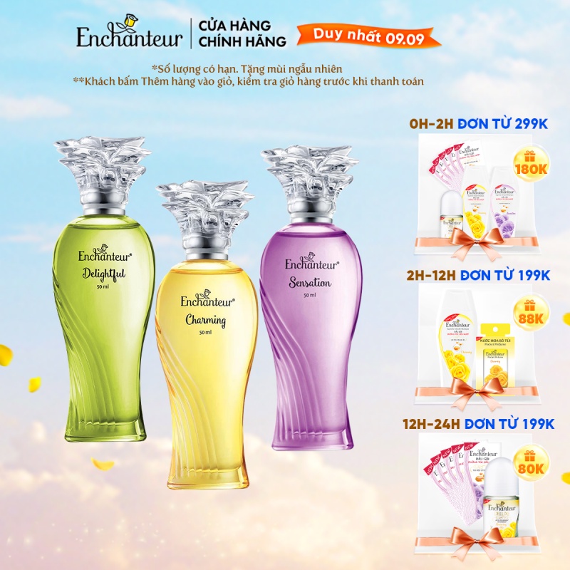 Nước hoa cao cấp Enchanteur Charming/ Sensation/ Delightful 50ml