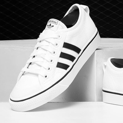 Giày màu trắng Giày Adidas trang web chính thức Giày cỏ ba lá Giày thể thao mùa đông Mới Giày Thể thao giày Trắng