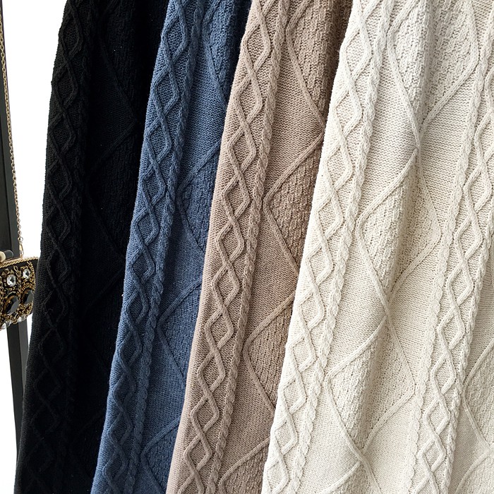 CHÂN VÁY LEN DÀY DỆT HÌNH THOI | BigBuy360 - bigbuy360.vn