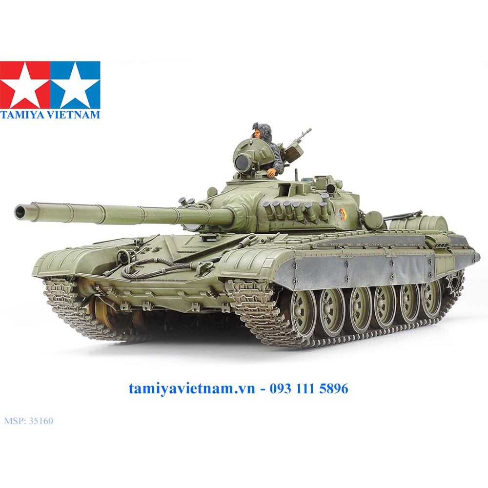 [TAMIYA] 35160 Mô hình xe tăng quân sự 1/35 SCALE RUSSIAN ARMY TANK T72M1
