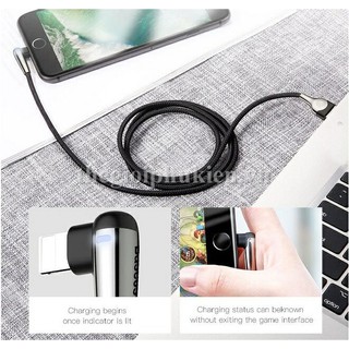 [iPhone 2M] Cáp sạc nhanh Baseus 2.4A Sharp Bird Lightning cho iPhone/ iPad (Metal MVP Elbow Mobile)