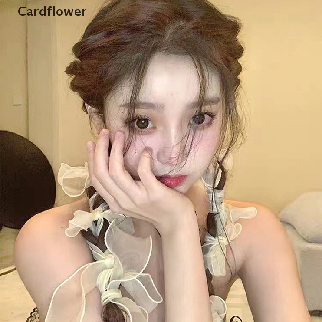 1 Kẹp Tóc Lưới Đính Nơ Phong Cách Hàn Quốc Ngọt Ngào