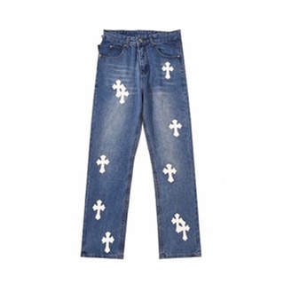 Quần Jeans Thêu Hình Trái Tim Plus Size