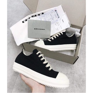 (KÈM HỘP + SALE GIÁ KHỦNG) Giầy Rick Owen Thấp Cổ