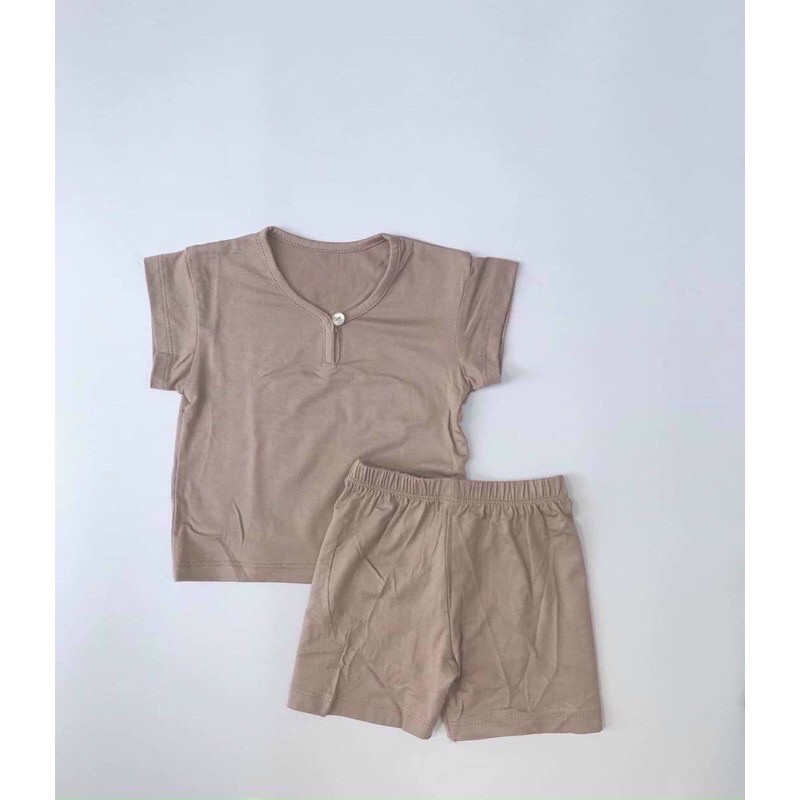 Bộ Cộc Tay Kwoo Cổ Tìm Thun Lạnh Cao Cấp