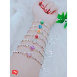 Lắc tay bạc - lắc mo phong thủy