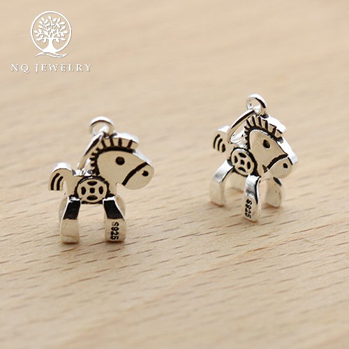 Charm bạc hình ngựa treo - NQ Jewelry