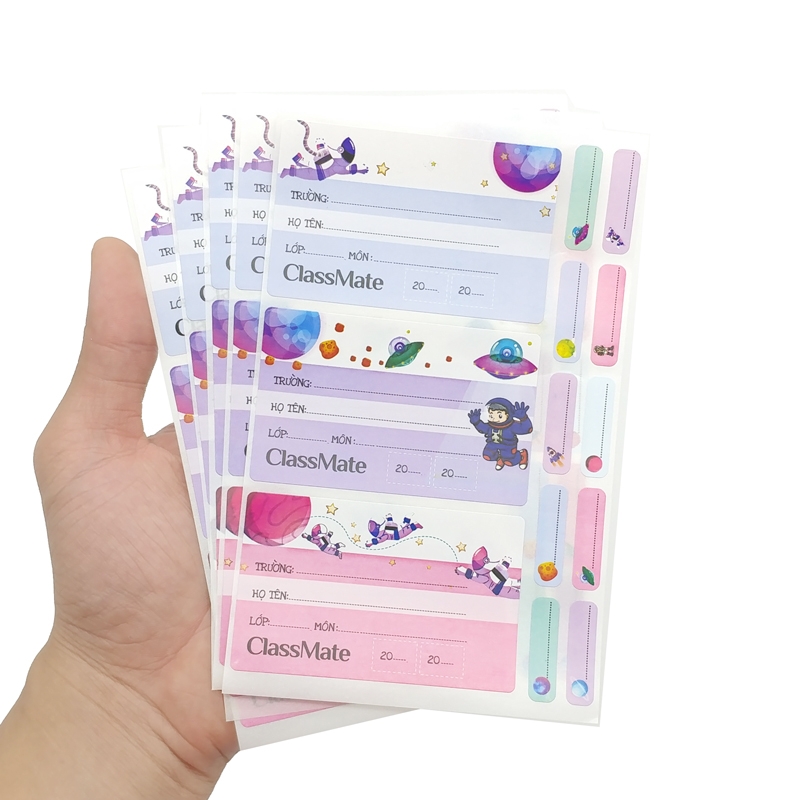 Nhãn Vở Classmate Space CL-NT221 - Mẫu 2 (15 Nhãn Vở)