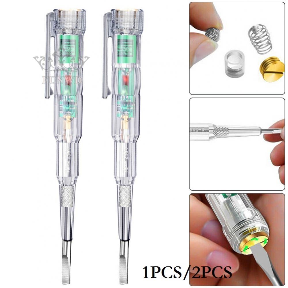 【FUNWD】70-250V Circuit Tester Electric Screwdriver Induction Voltage Detector Pen