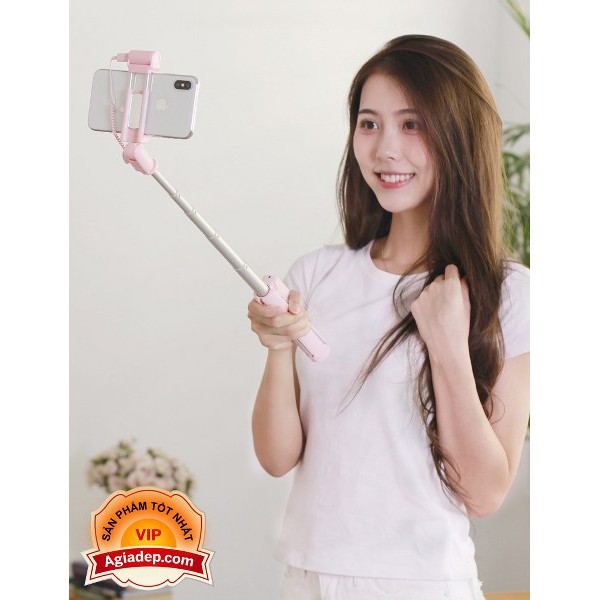 Gậy chụp ảnh selfie Siêu dài - có đèn Led sáng chụp ảnh đẹp hơn - Và Remote Bluetooth tiện livestream CYKE CA18