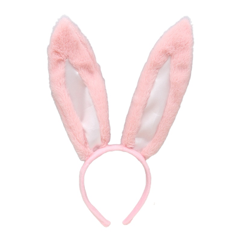 Băng Đô Cài Tóc Tai Thỏ Phối Lông Xù Đáng Yêu Kiểu Lolita