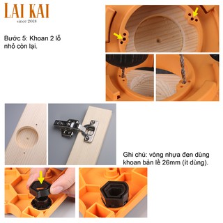 Cữ khoan bản lề bật