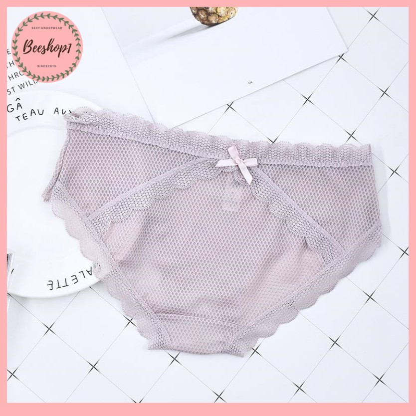 GIẢM 25K KHI NHẬP HIENNEW25_ Quần lót nữ, quần lót ren lưới Anee sexy thoáng mát mùa hè QR84