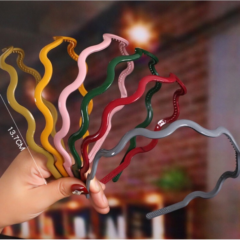 Bờm Cài Tóc Thiết Kế Độc Đáo Lượn Sóng Thời Trang Hàn Quốc