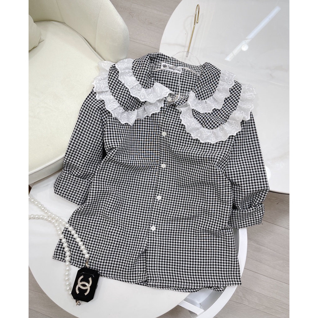 ÁO SƠ MI KẺ CỔ BÈO CEN FASHION