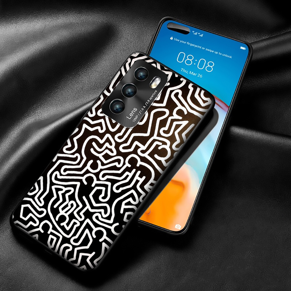 Ốp Điện Thoại Mềm In Hình Keith Haring Mp94 Cho Huawei P9 P10 P20 Mini Lite Pro 2018 2019