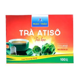 Hộp trà atiso Ngọc Thảo 100 túi lọc loại cao cấp giải độc , mát gan