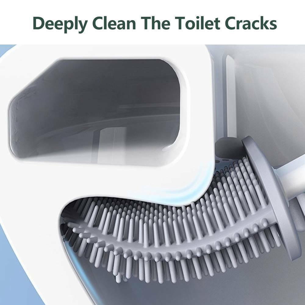 Bàn Chải Vệ Sinh Toilet Bằng Silicone Sáng Tạo Tiện Dụng