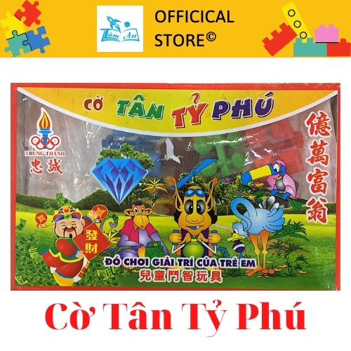 Cờ Tân Tỷ Phú Trung Thành Hộp Nhựa - Trò Chơi Trí Tuệ Thử Thách Làm Giàu - Đồ Chơi Giải Trí