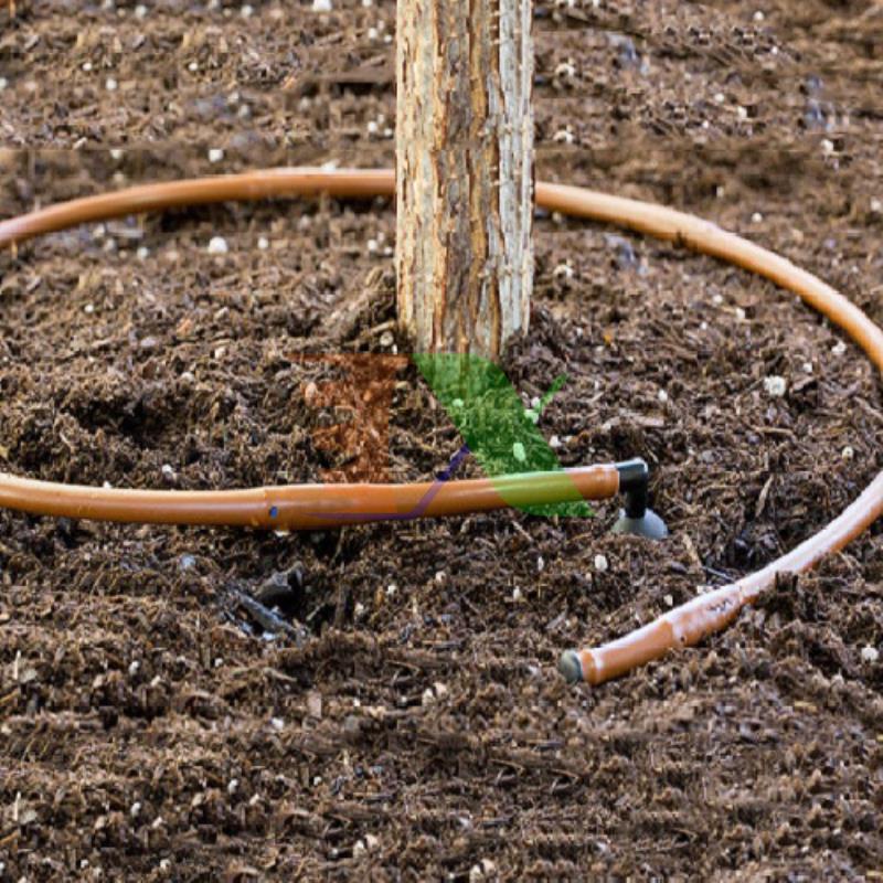 Cuộn 500m Dây tưới nhỏ giọt quấn gốc 0610.25.2L, Tưới nhỏ giọt bù áp quanh gốc cây ăn trái 6mm