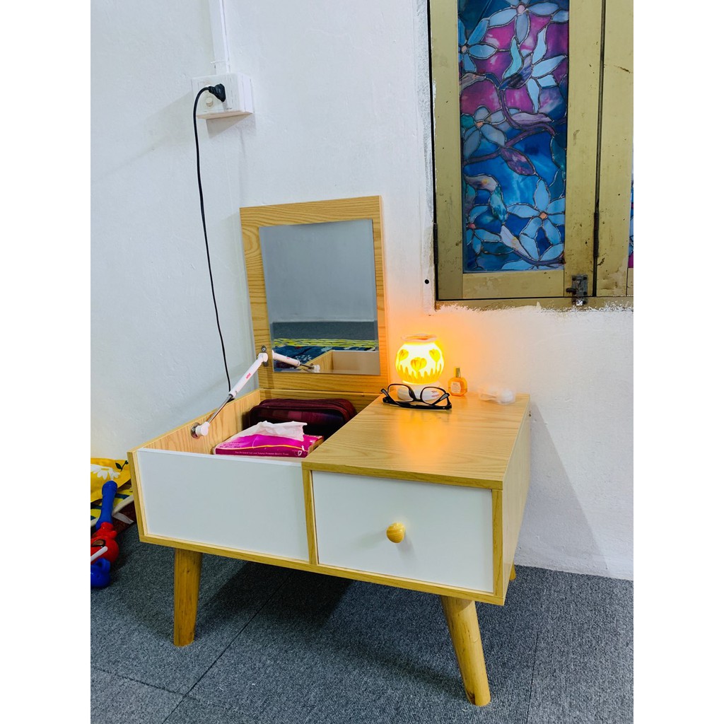 Bàn Trang Điểm 💗FREESHIP💗 Bàn Phấn Có Gương Gỗ MDF Cao Cấp Chịu Lực Cao - VIE FURNITURE