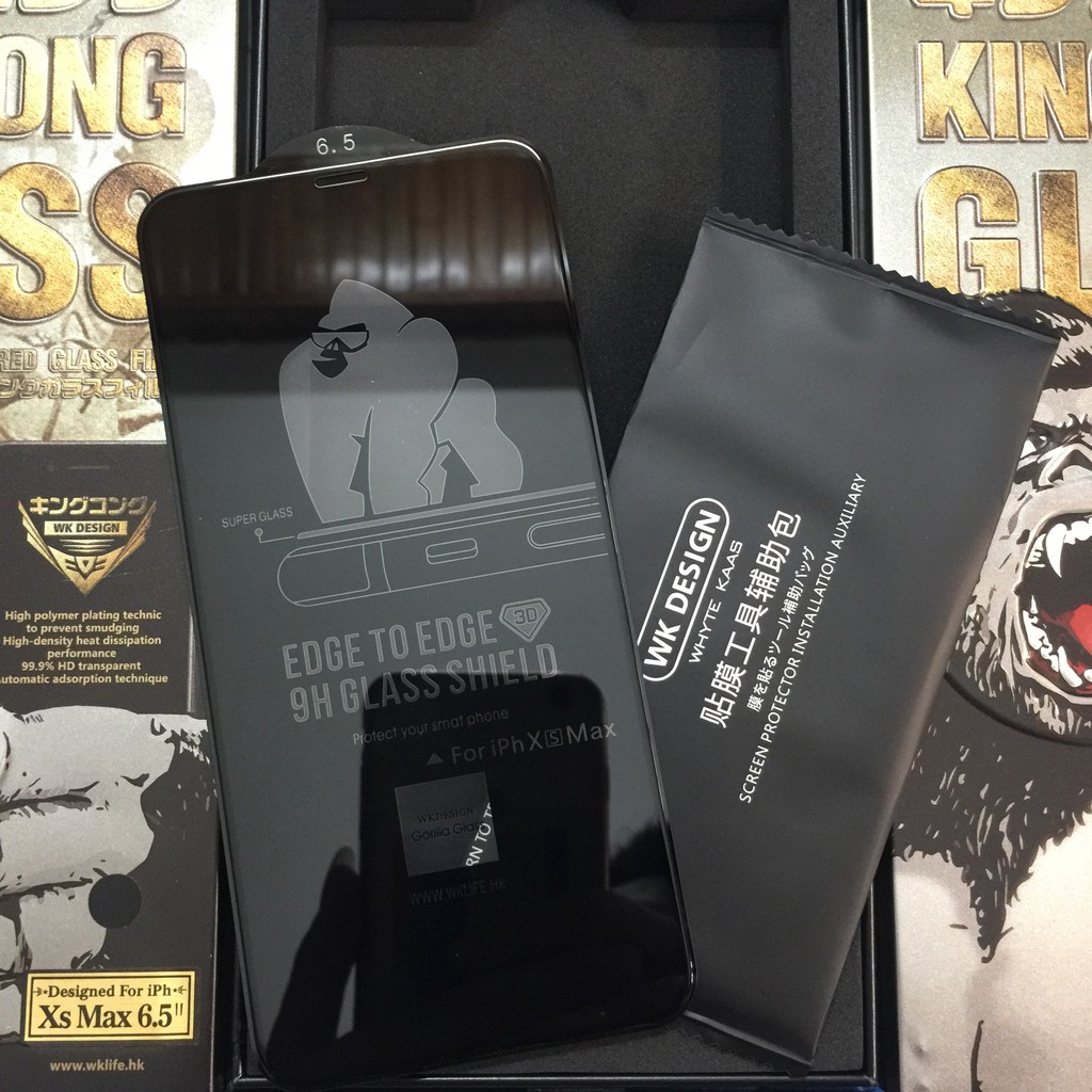 Kính Cường Lực iPhone WK KingKong 3D Full Màn