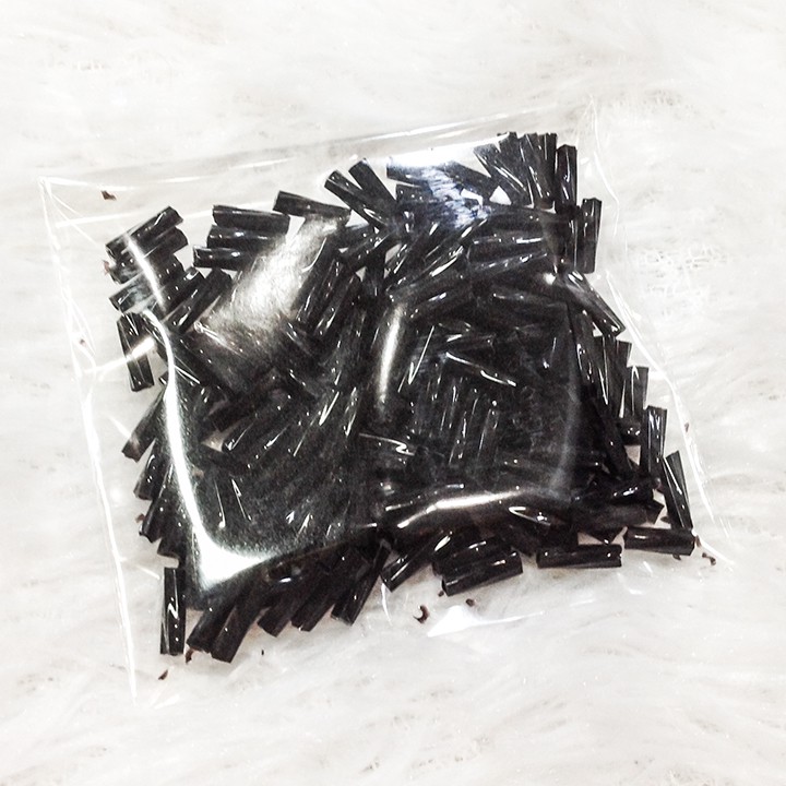 Hạt cườm gãy ống trúc kết áo nhiều màu 6li