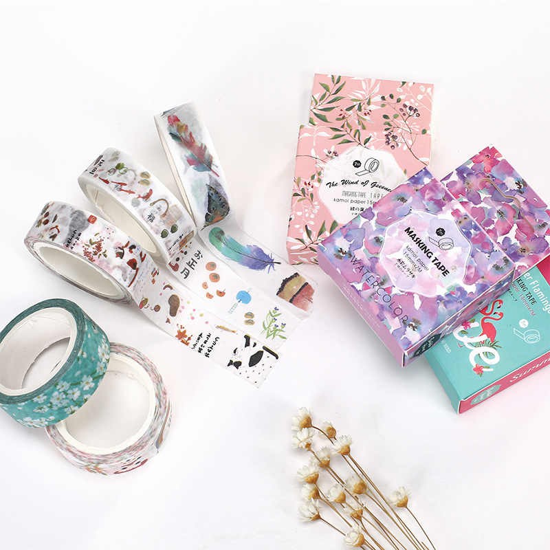 Washi tape set 1 cuộn Bentoto kích thước 15mm x7m