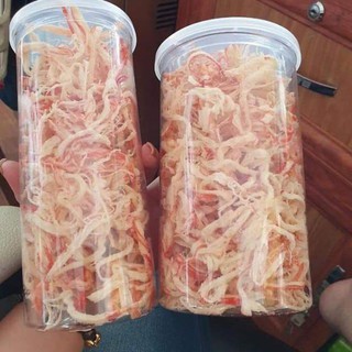 Hộp 250gr mực hấp nước dừa xé sợi, ko kèm sốt