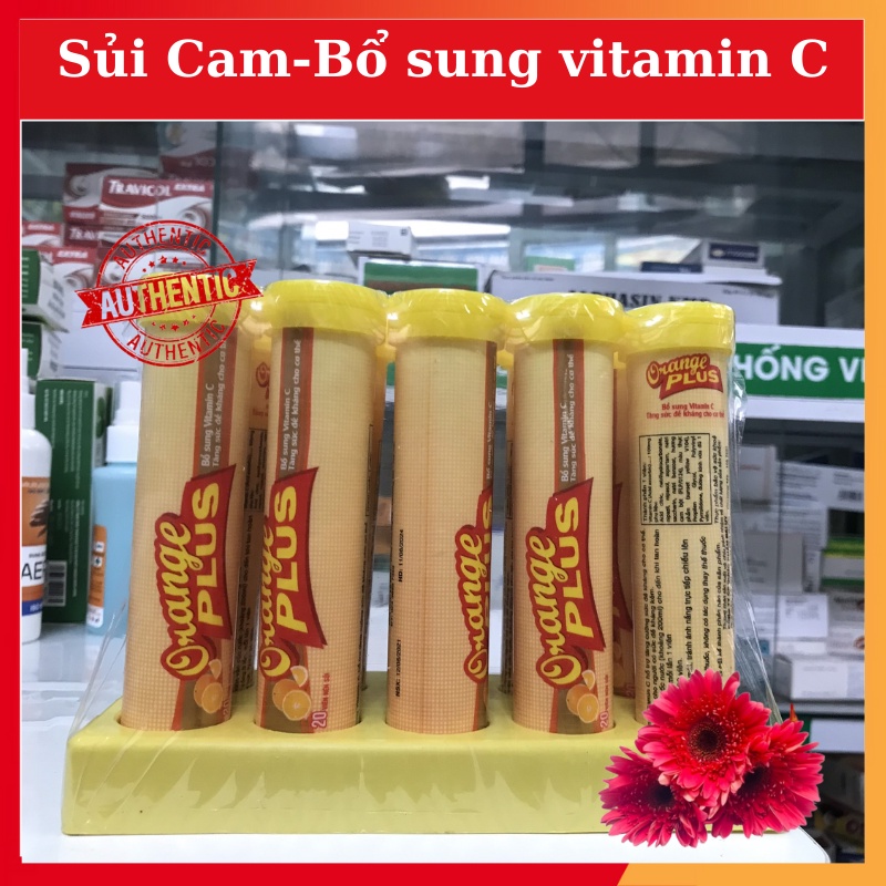 Sủi Cam Orange Plus Bổ Sung Vitamin C Tuýp 20 Viên