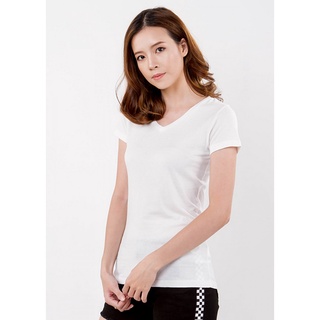 áo thun trơn cổ tim