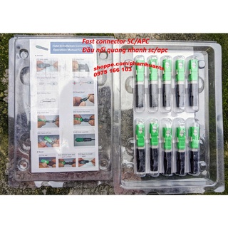 Bộ 10 đầu nối sợi quang sc / apc chuyên dụng - đầu nối quang fastconnect fc sc/apc gpon fast connector