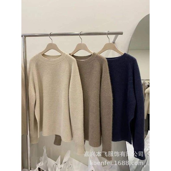 Áo len dài tay xẻ vạt basic BCi