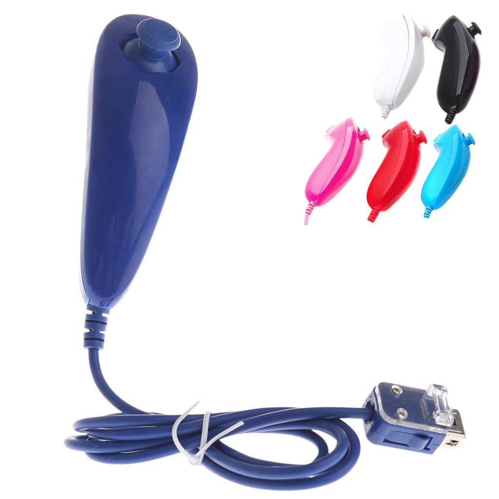 Thiết bị điều khiển trò chơi video từ xa Nunchuck cho Nintendo Wii Console có 5 màu khác nhau
