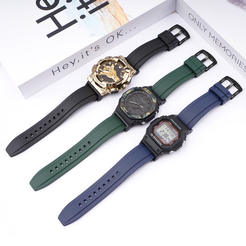 Bộ dây cao su 16-22mm cho đồng hồ Casio G-Shock DW-5600 5610 GA-110 400 700 2100 GD-100/110/120 6900 GW-M5610