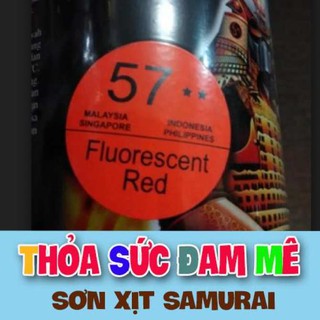 CHAI SƠN MÀU ĐỎ 57 HUỲNH QUANG SAMURAI