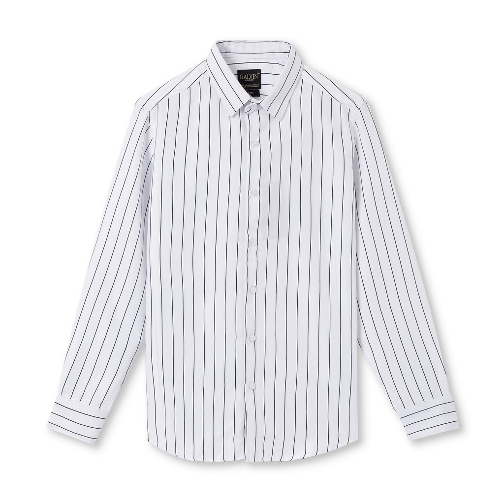 Áo sơ mi nam Galvin họa tiết dài tay chất cotton co giãn form ôm SMGV144 - Leo Vatino