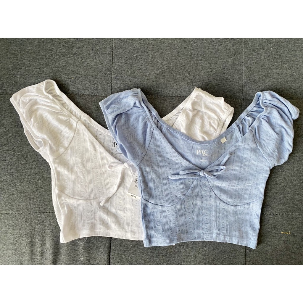 Áo croptop trễ vai