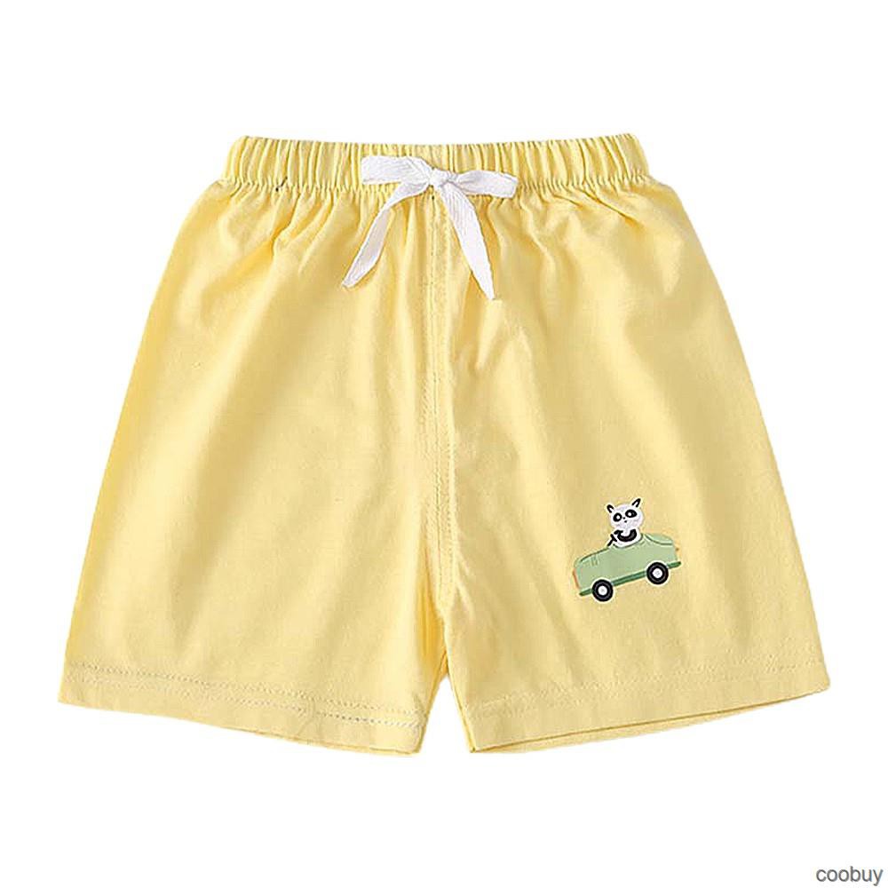 Quần Short Lưng Thun In Hình Gấu Cho Bé Từ 1-6 Tuổi