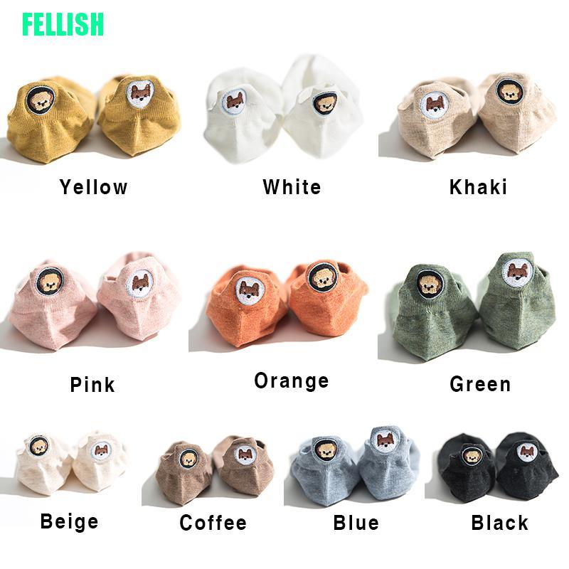 Vớ Cotton Cổ Ngắn In Hình Động Vật Dễ Thương Cho Nữ